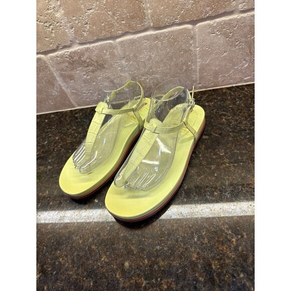 Sam Edelman Naomi Thing Sandal Lime Croc Size 9 NEW - Picture 4 of 10